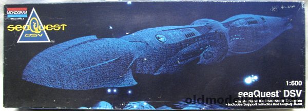 Monogram 1/600 SeaQuest DSV - Submarine from the TV Series, 3600 plastic model kit